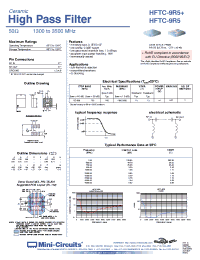 Datasheet HFTC-9R5+ manufacturer Mini-Circuits